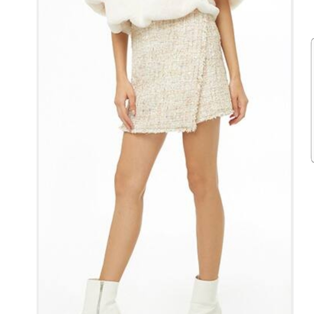Forever21 Sequin Tweed Skirt